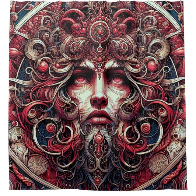 La cortina de ducha del álbum rojo (Anverso)