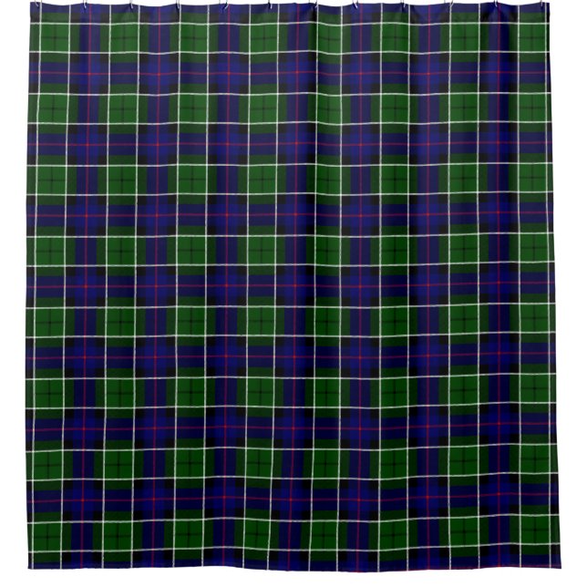 La cortina de ducha Leslie Tartan (Anverso)