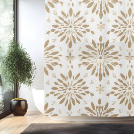 La cortina de ducha Minimalista de Boho Mandala