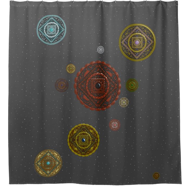 La cortina de ducha Zodiaco (Anverso)