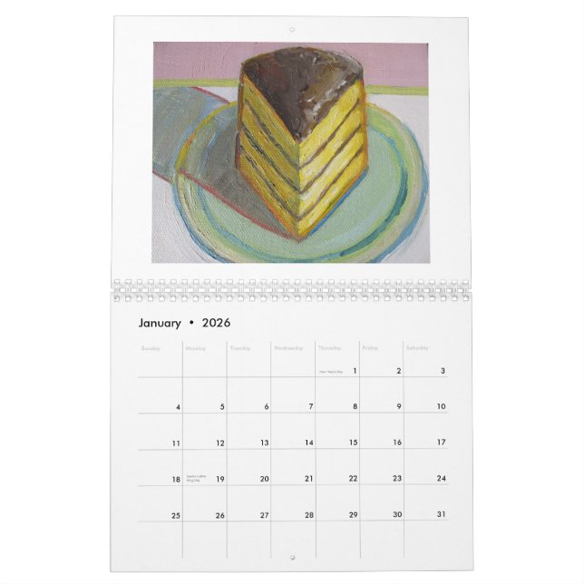 La cosa dulce diseña el calendario (Jan 2026)