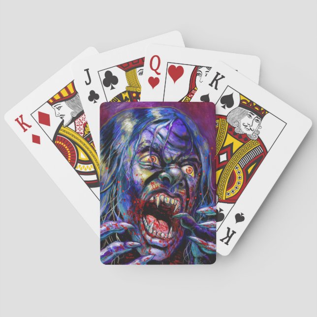 La cosecha de los horrores jugando cartas (Reverso)