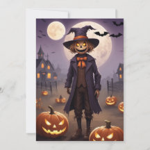 La cosecha espeluznante de Scarecrow - Tarjeta de 