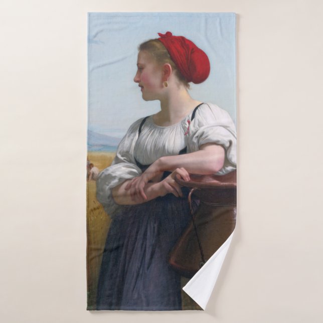 La Cosechadora, Bouguereau (Toalla de baño)