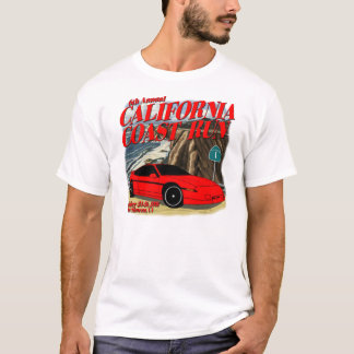 La costa de California funciona con la camiseta