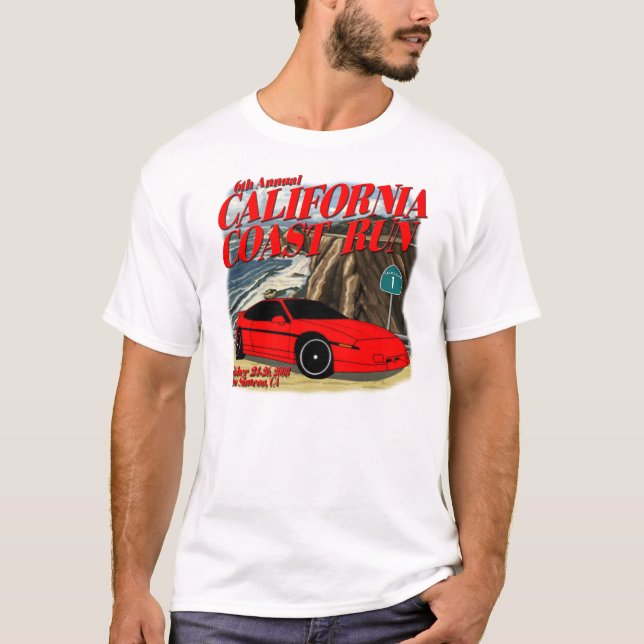 La costa de California funciona con la camiseta (Anverso)