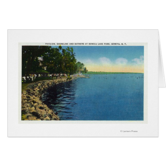 La costa, el pabellón y los nadadores (Anverso (Horizontal))