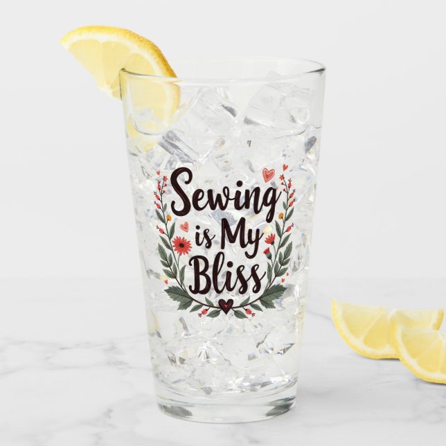 La costura es mi tipografía floral bliss (Anverso (hielo))