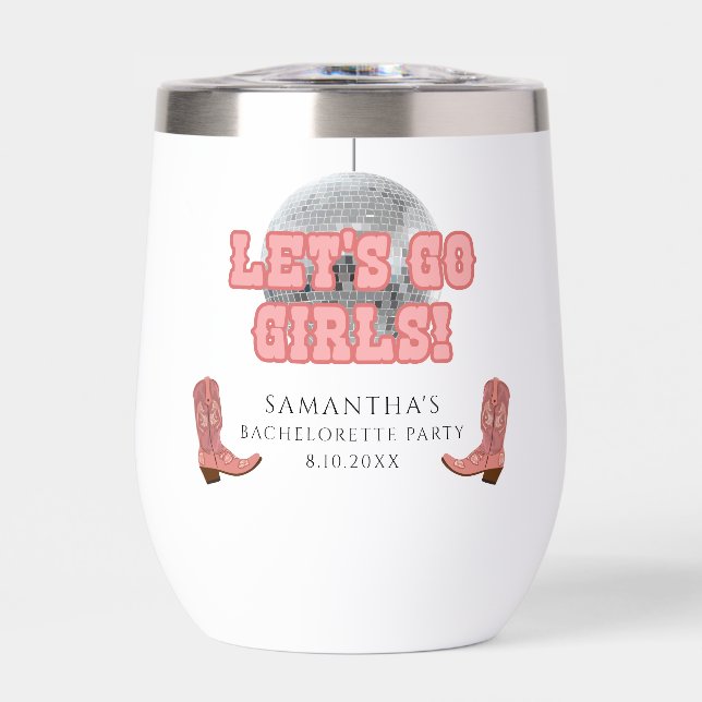 La Cowgirl Disco Deja Ir Chicas Bachelorette Weeke (Frente)