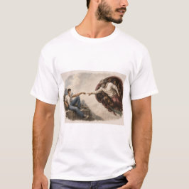 La Creación de Adán - Camiseta con Giro Moderno