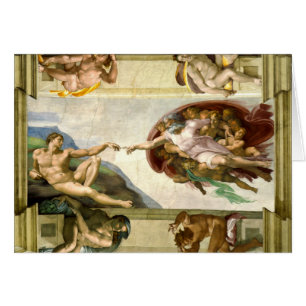 La creación de Adán por el Bello Artes de Miguel