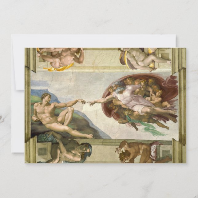 La creación del hombre de Miguel Ángel (creación d (Anverso)