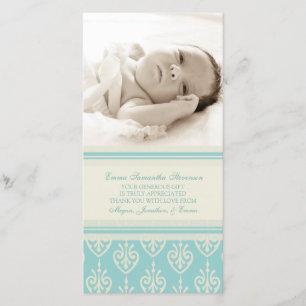 La crema de la aguamarina le agradece las tarjetas