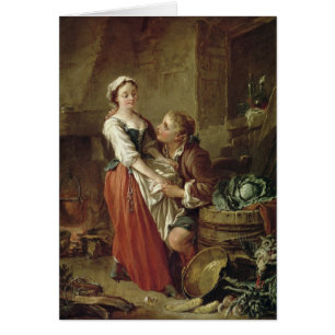 La criada hermosa de la cocina