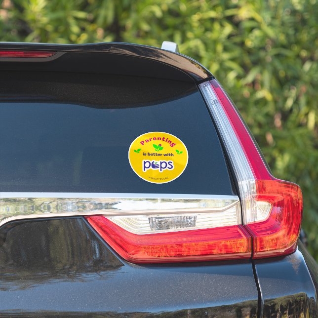 La crianza es mejor con PEPS - Calcomanía (Lado del coche)