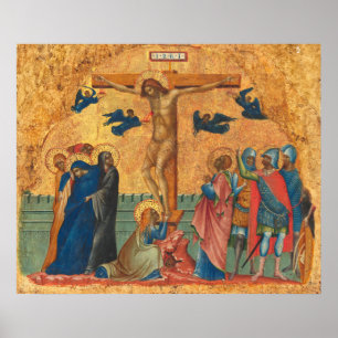 La Crucifixión - Paolo Veneziano Póster de Arte Fi