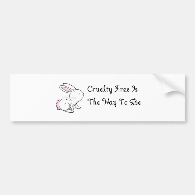 La "crueldad libre es la manera de ser" pegatina (Frente)