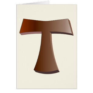 La cruz y el rezo franciscanos en caoba