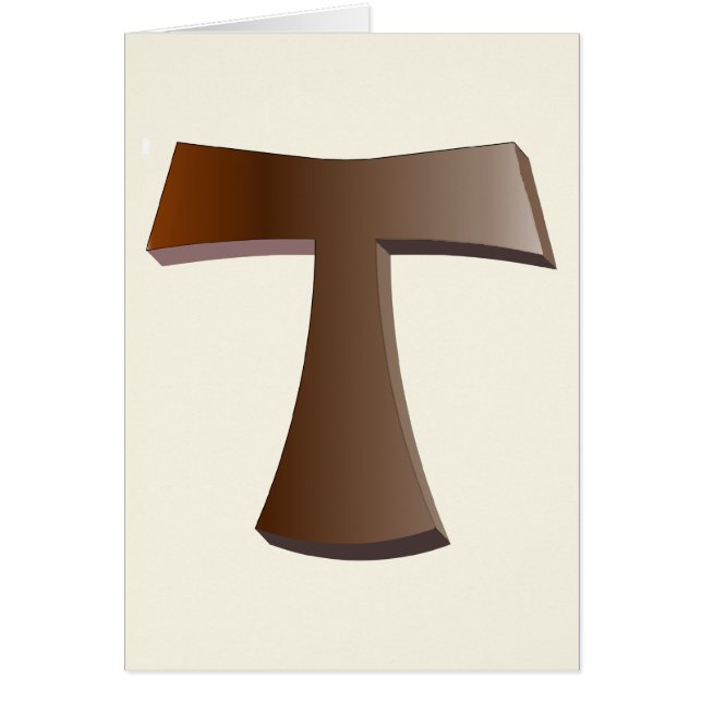 La cruz y el rezo franciscanos en caoba (Frente)