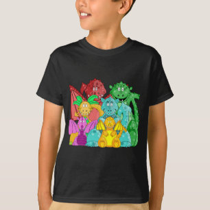 La cuadrilla del dragón embroma la camiseta