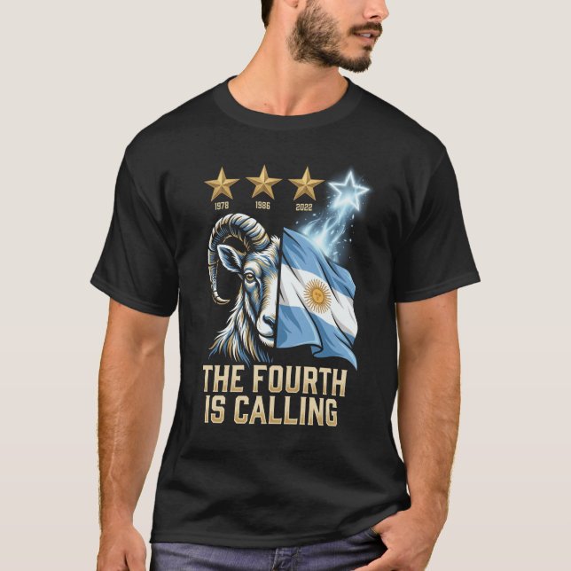 La Cuarta Está Llamando Camiseta de fanático de Ar (Anverso)