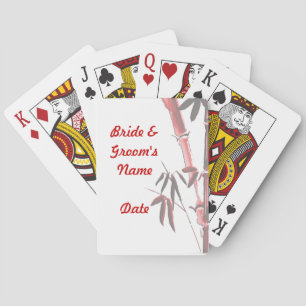 La cubierta asiática de cartas de Boda favorece