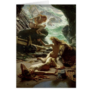 La cueva de la tormenta Nymphs, 1903 (aceite en