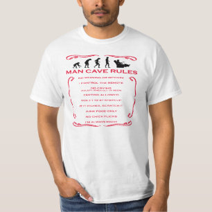 La cueva del hombre gobierna las camisetas