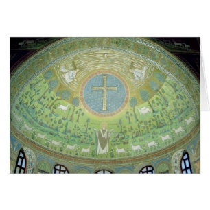 La cúpula con un mosaico que representa