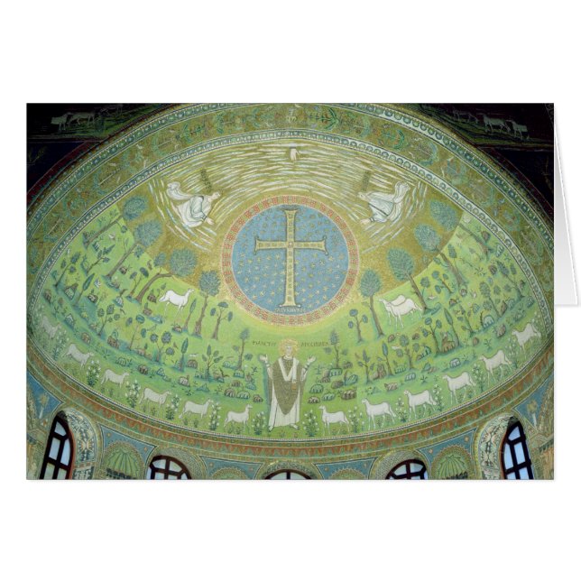 La cúpula con un mosaico que representa (Anverso (Horizontal))