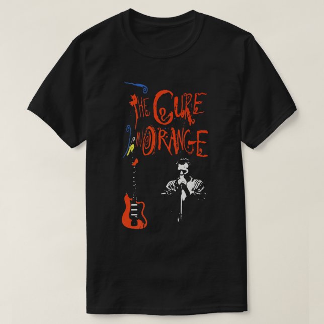 la cura en la camiseta esencial naranja (Diseño del anverso)