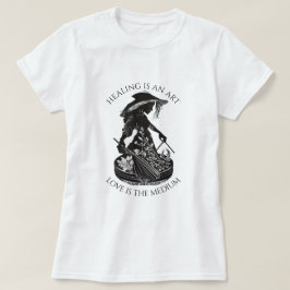 La curación es una camiseta de una mujer de arte |