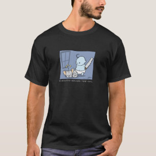 La curiosidad mató al gato camiseta
