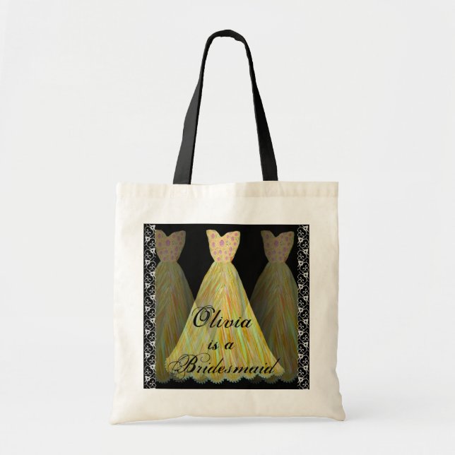 La dama de honor del ORO AMARILLO viste la bolsa (Frente)