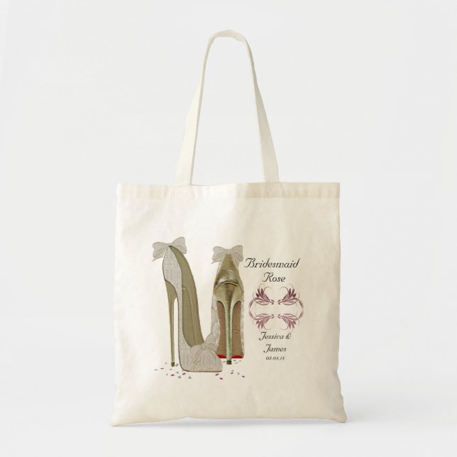 La dama de honor personaliza el bolso del regalo (Frente)