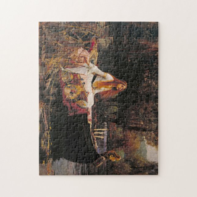 La Dama de Shalott John William Waterhouse Puzzle (Vertical)