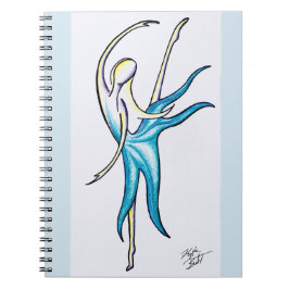 La danza como el mundo está mirando el cuaderno