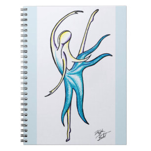 La danza como el mundo está mirando el cuaderno