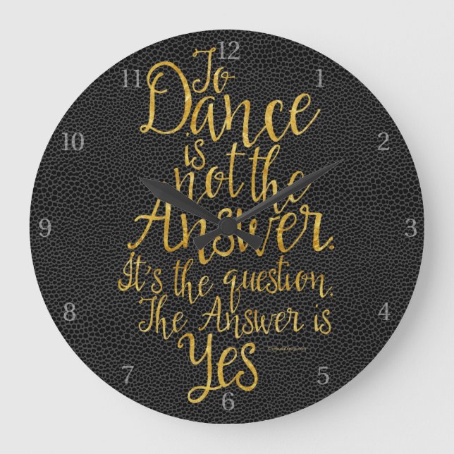 La Danza No Es La Respuesta Del Gran Reloj (Anverso)