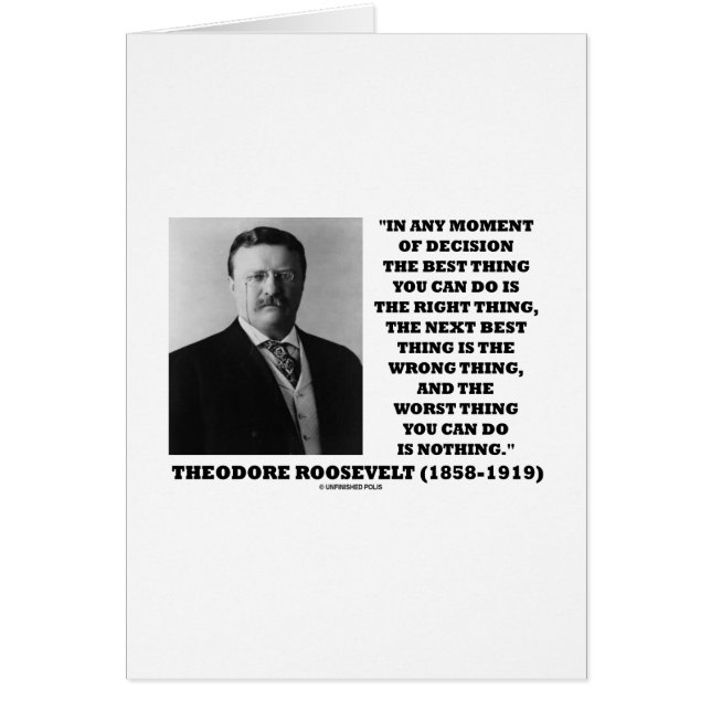 La decisión de Theodore Roosevelt es correcta y er (Frente)