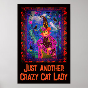 La decoración de Halloween del Crazy Cat Lady