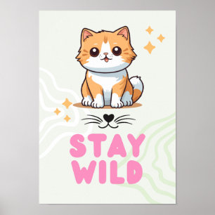 La decoración de las paredes abraza a tu gato, cel