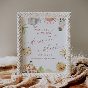 La decoración de SAFARI bloquea el Rótulo de juego