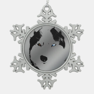 La decoración Husky Ornament Siberian Husky Holida