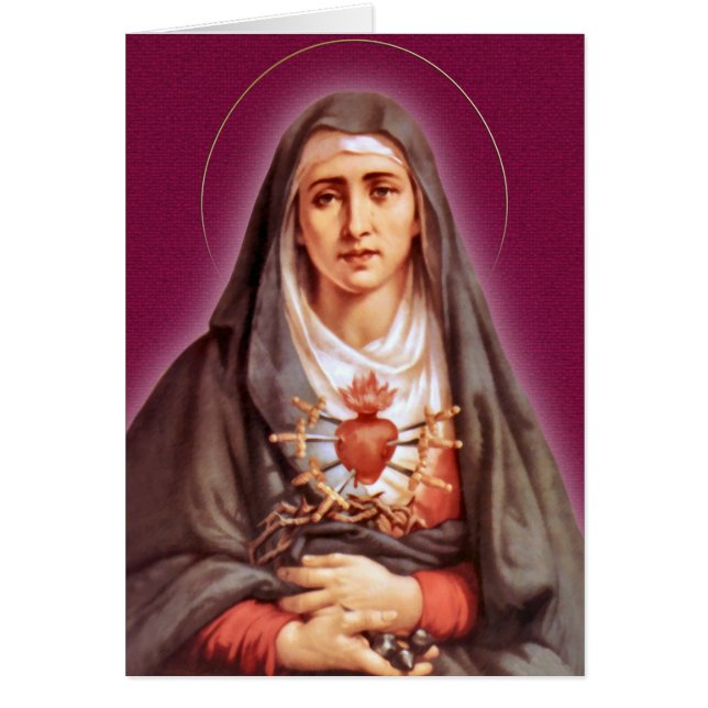 La dedicación de siete dolores el Virgen María (Frente)