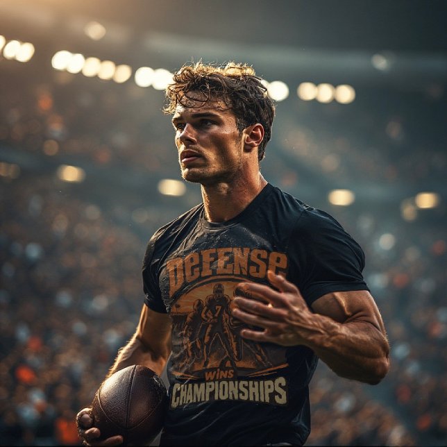 La defensa gana el campeonato de camiseta - retro  (Subido por el creador)