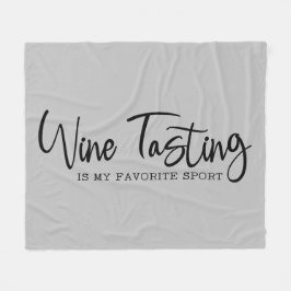 La degustación de vino es mi manta favorita de la