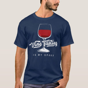 La degustación de vinos es mi deporte Camisetas di
