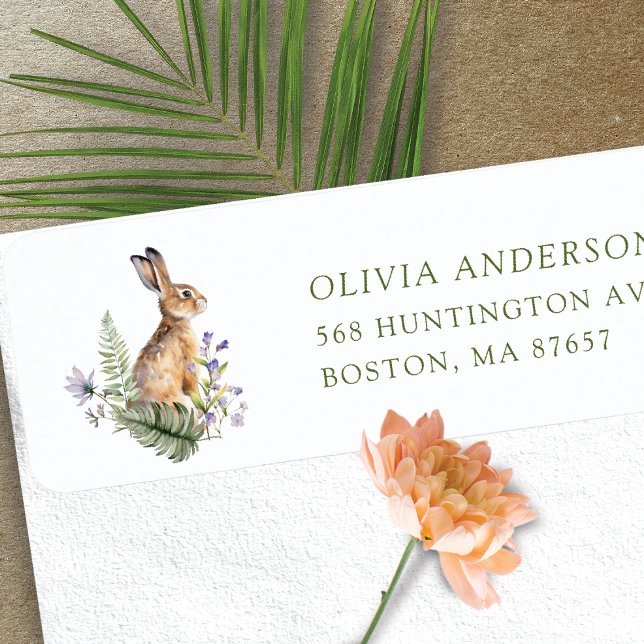 La delgada etiqueta de la dirección del conejito B (Subido por el creador)