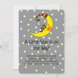 La delicada invitación a Baby Shower bajo las estr